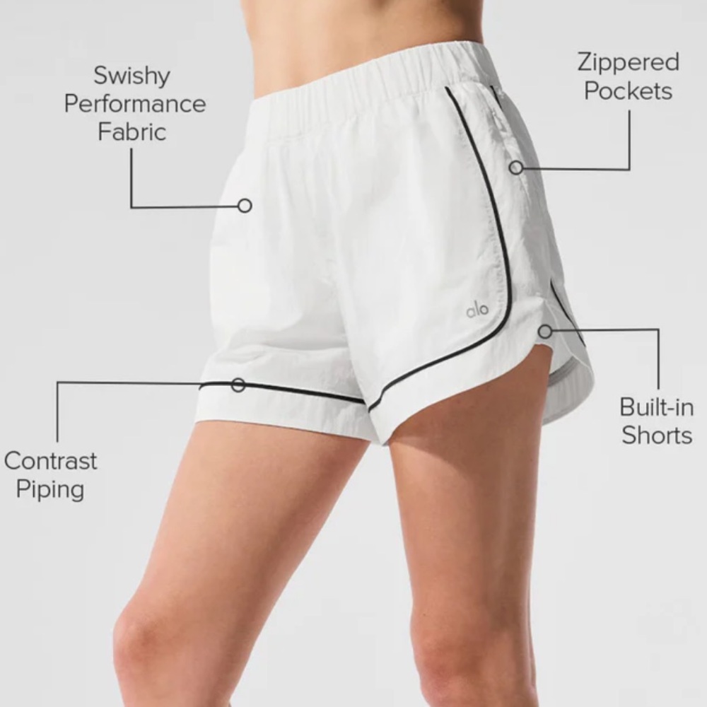 NWT Alo The Motivate Track Short - Picture 3 of 7